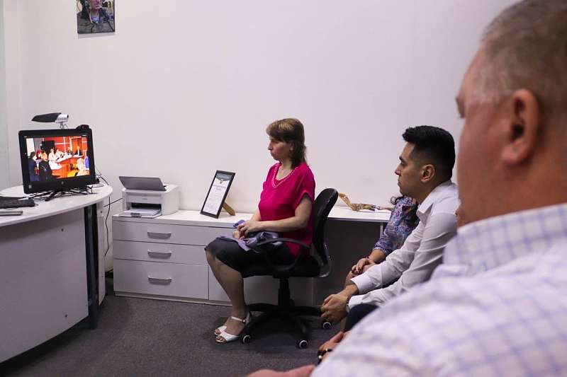 Видеоконференцсвязь в Русском доме